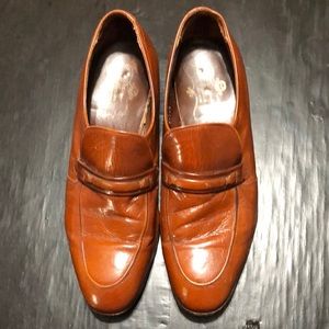 Florsheim Designer Collection Men's Brown Leather Loafers 9.5